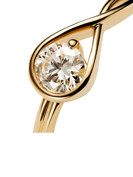 Pandora Infinite 14k Gold Lab-grown Diamond Ring - Image 5