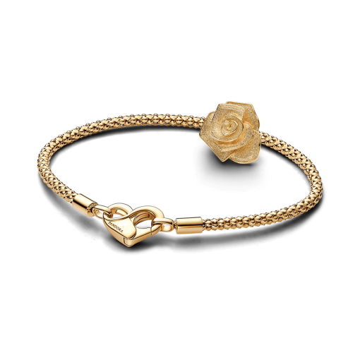 Golden Rose in Bloom Charm Bracelet Set - Image 2