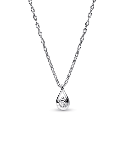 Pandora Infinite Sterling Silver Lab-grown Diamond Pendant Necklace - Image 4