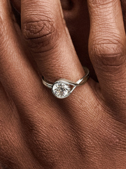 Pandora Infinite 14k White Gold Lab-grown Diamond Ring - Image 2