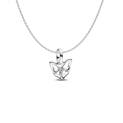 Mini Butterfly Charm Necklace Set