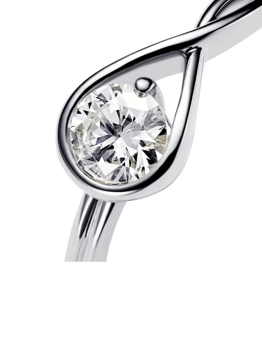 Pandora Infinite Sterling Silver Lab-grown Diamond Ring - Image 4