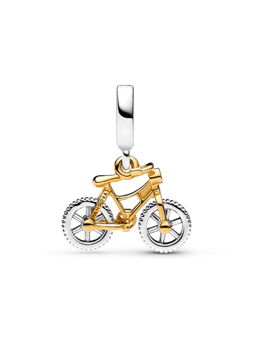 Two-tone Spinning Wheels Bicycle Dangle Charm - Image 6