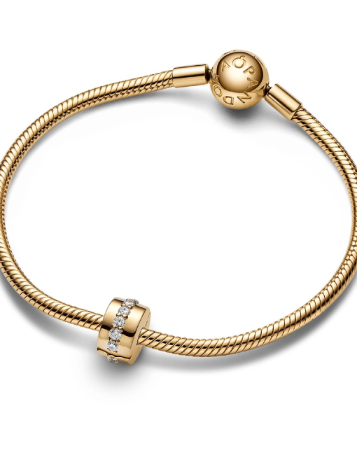 Clear Sparkling Row Clip Charm - Image 5