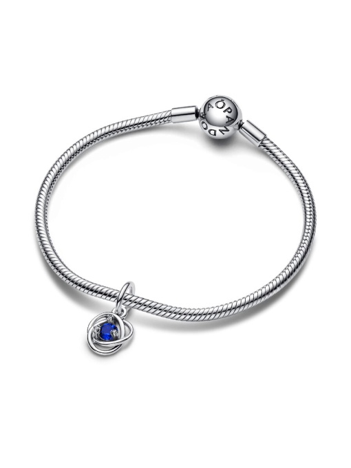 Blue Eternity Circle Dangle Charm - Image 5