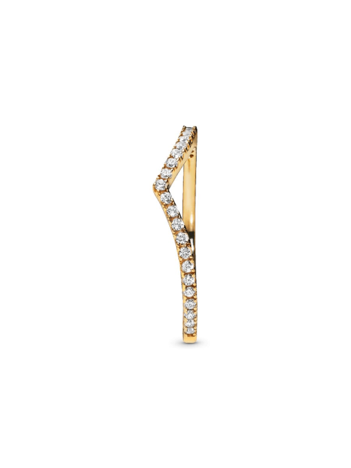 Sparkling Wishbone Ring - Image 6