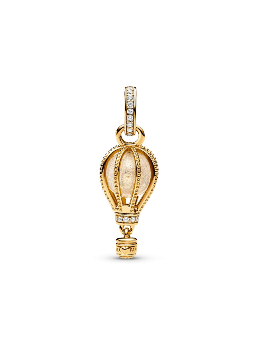 Sparkling Clear Hot Air Balloon Dangle Charm - Image 7