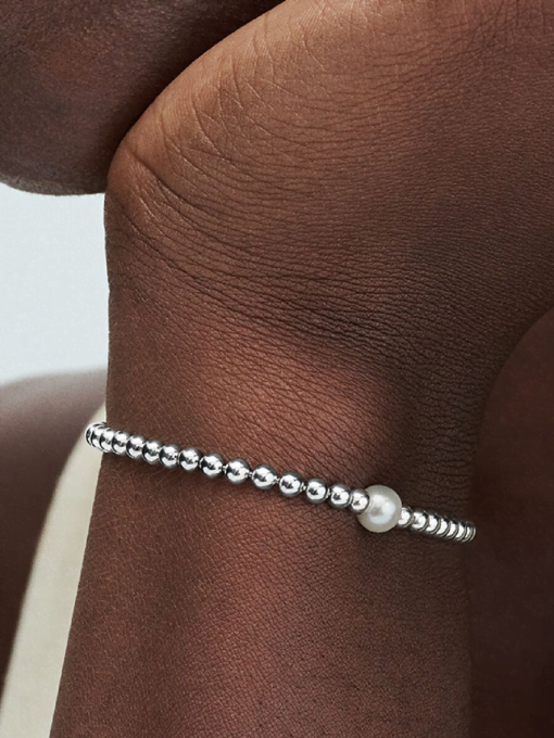 Treated Freshwater Cultured Pearl & Beads Bracelet - Image 2