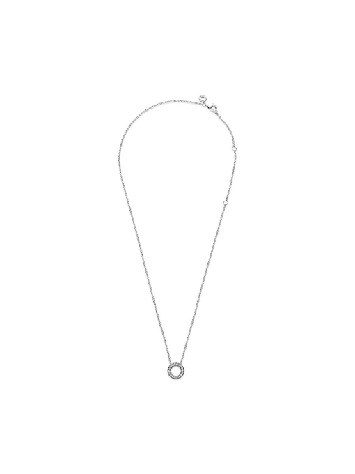 Pandora Logo Pave Circle Collier Necklace - Image 5