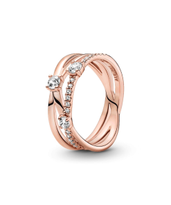 FINAL SALE - Sparkling Triple Band Ring