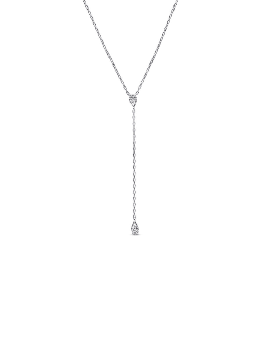 Pandora Infinite Sterling Silver Lab-grown Diamond Drop Necklace