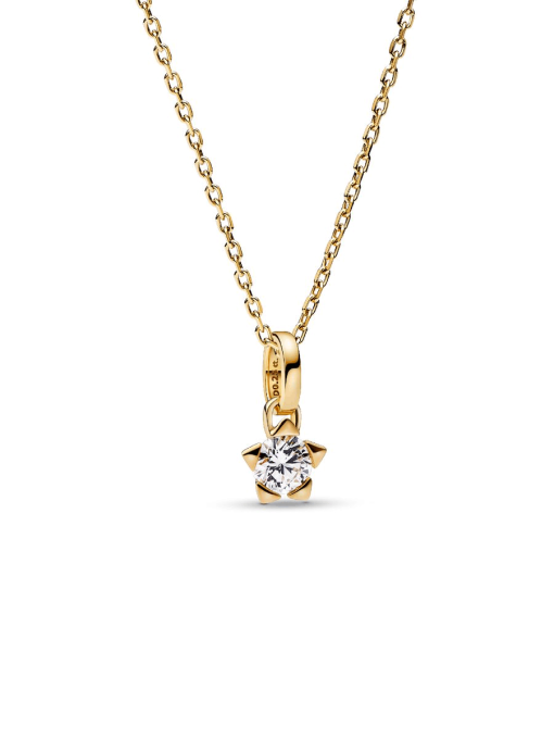 Pandora Talisman 14k Gold Lab-grown Diamond Star Pendant - Image 7