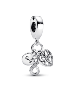 Family Infinity Triple Dangle Charm