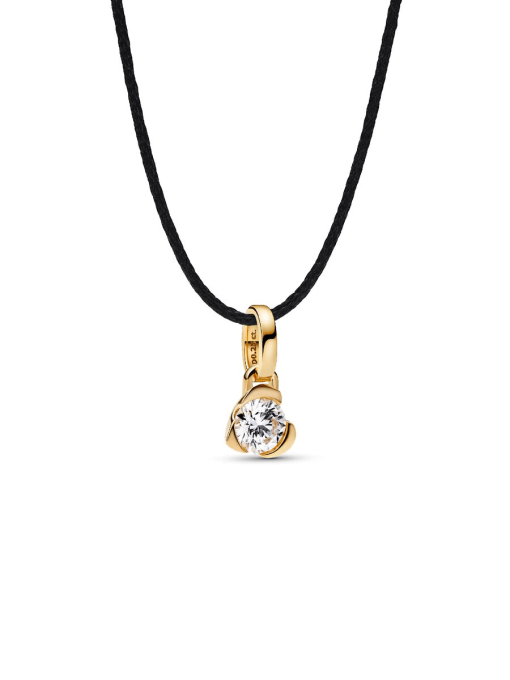 Pandora Talisman 14k Gold Lab-grown Diamond Heart Pendant - Image 7