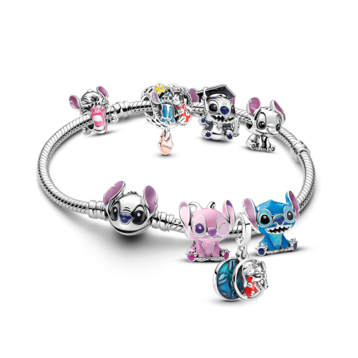 Disney x Pandora Lilo and Stitch Full Collection Charm Bracelet