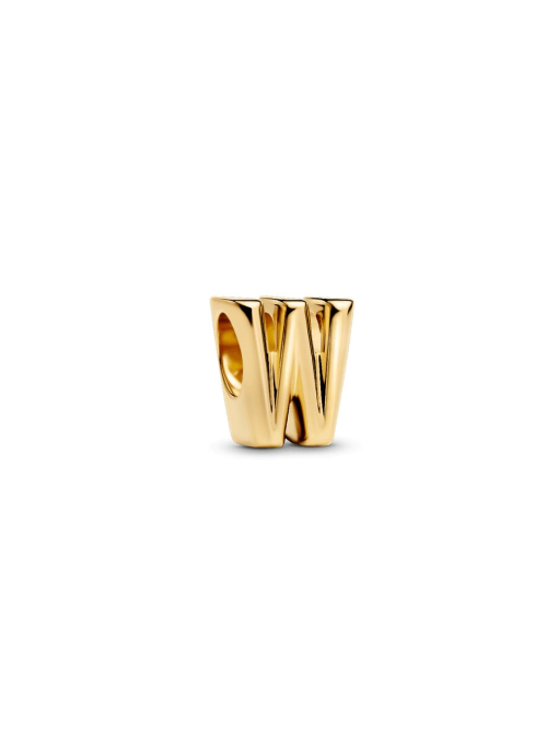 Letter W Charm Necklace - Image 3
