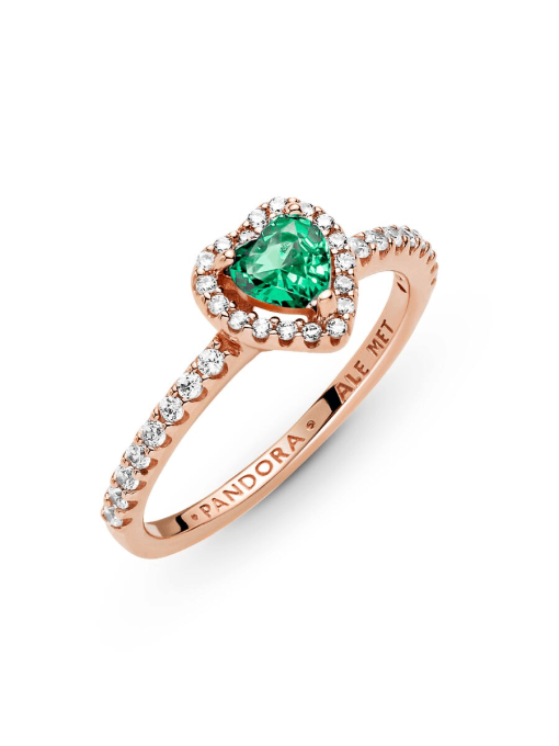 Sparkling Elevated Heart Ring - Image 7