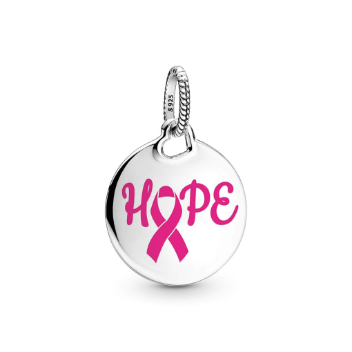 FINAL SALE - Hope Pink Ribbon Pendant