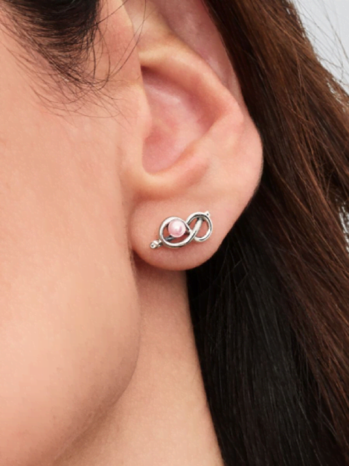 Infinity Knot Stud Earrings - Image 2