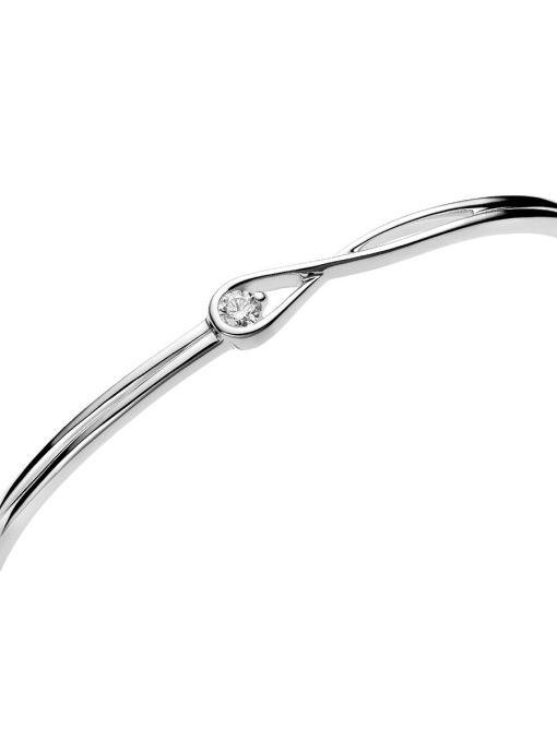 Pandora Infinite Sterling Silver Lab-grown Diamond Bangle - Image 5