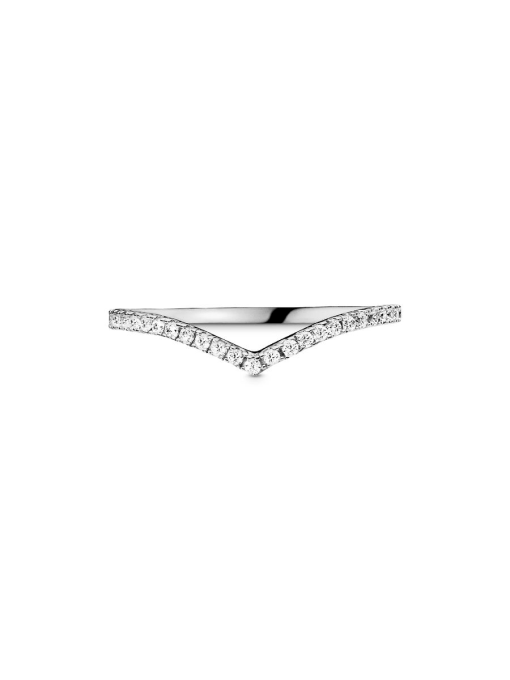 Sparkling Wishbone Ring - Image 3