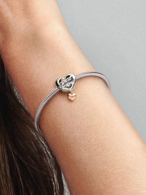 Love You Best Friend Heart Charm - Image 2