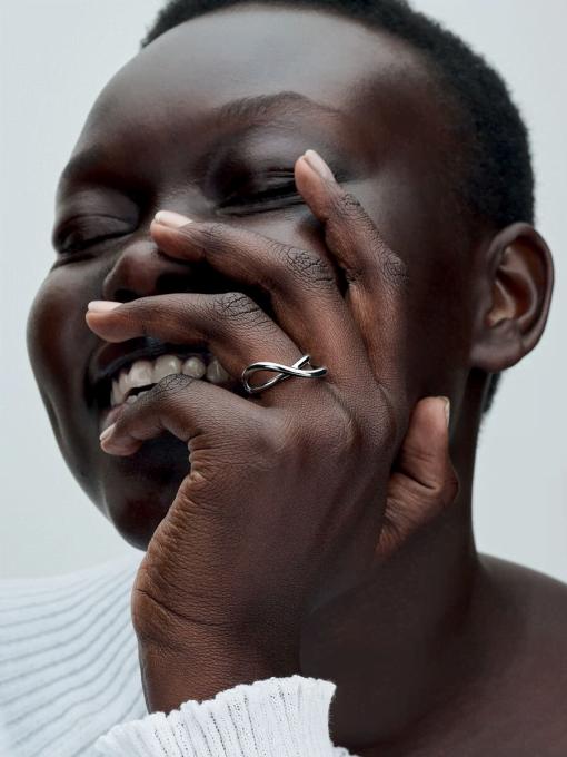 Organically Shaped Infinity Ring - Image 4