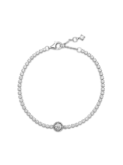 Sparkling Halo Tennis Bracelet - Image 5