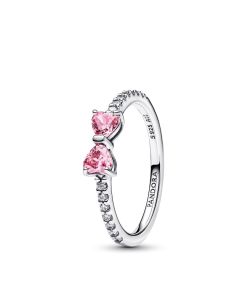 Sparkling Pink Bow Ring