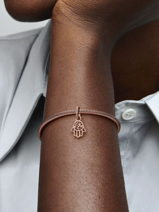 Protective Hamsa Hand Dangle Charm - Image 2