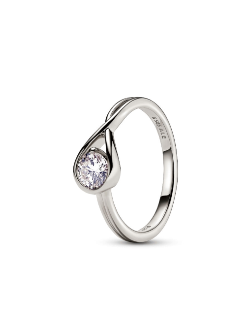 Pandora Infinite 14k White Gold Lab-grown Diamond Ring - Image 3
