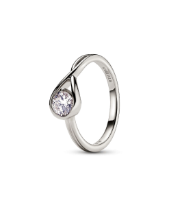Pandora Infinite 14k White Gold Lab-grown Diamond Ring
