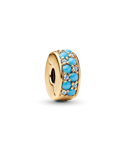 Aqua Blue Clip Charm