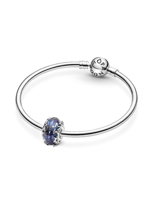 Galaxy Blue & Star Murano Charm - Image 6