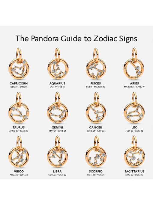 Aquarius Zodiac Dangle Charm - Image 7