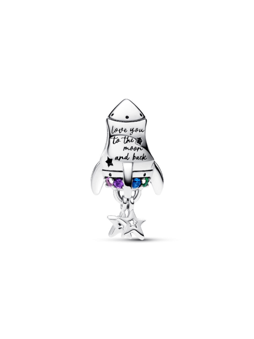 Space Love Rocket Charm - Image 6