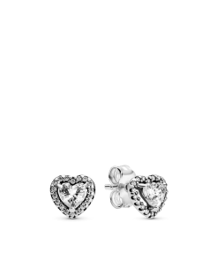 Elevated Heart Stud Earrings