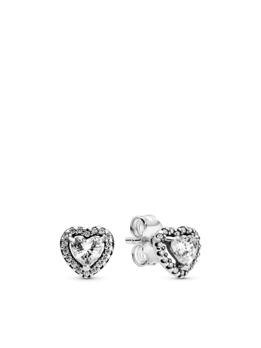 Elevated Heart Stud Earrings