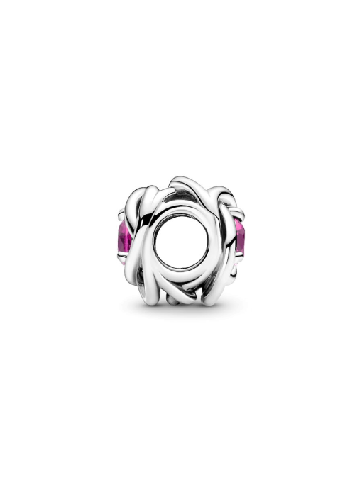 October Pink Eternity Circle Charm - Image 5