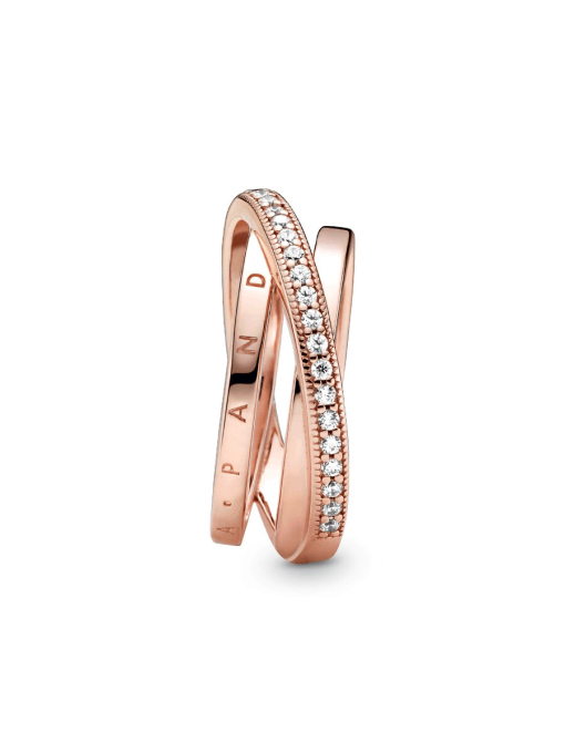 Crossover Pave Triple Band Ring - Image 7