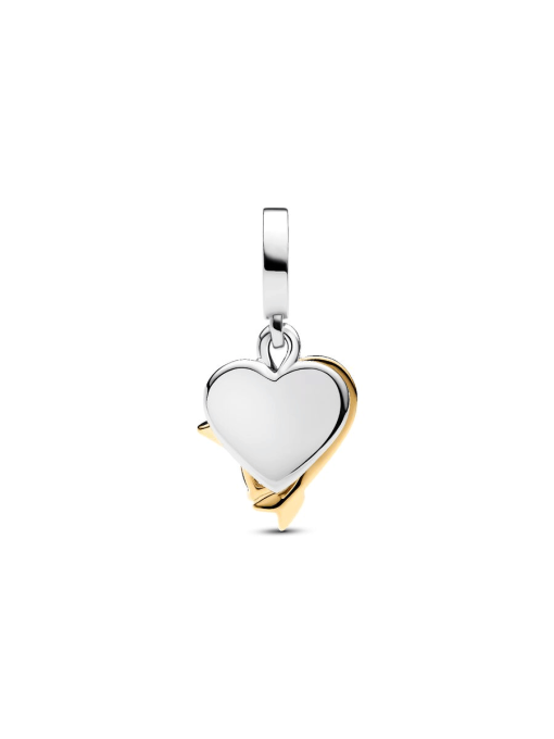 Engravable Heart & Arrow Double Dangle Charm - Image 6
