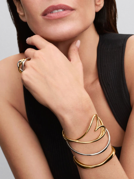 Organically Shaped Heart Bangle - Image 6