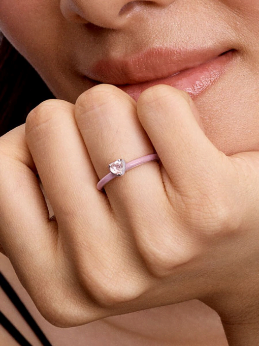 Pink Chakra Heart Ring - Image 2
