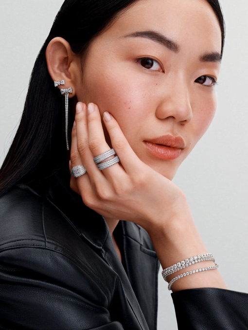 Pave Square Cocktail Ring - Image 6