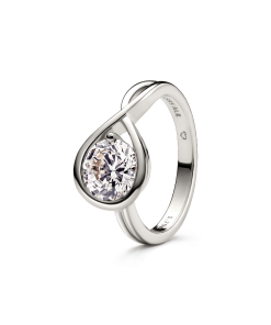 Pandora Infinite 14k White Gold Lab-grown Diamond Ring