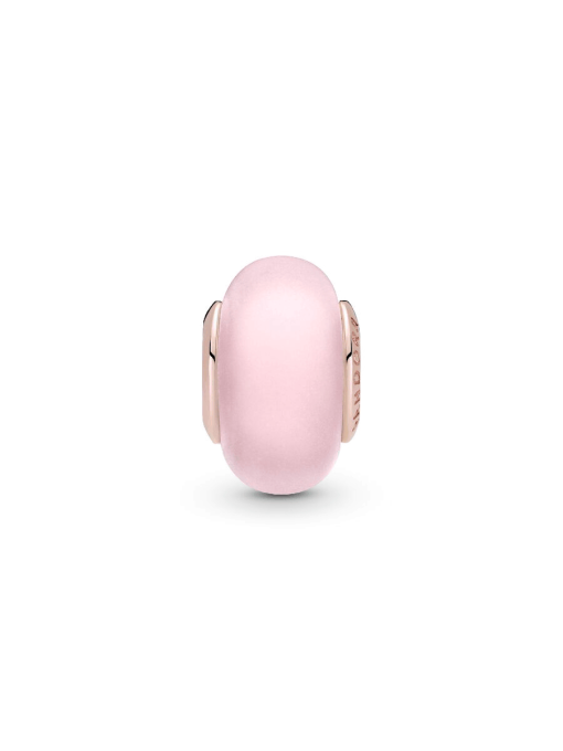 Matte Pink Murano Glass Charm - Image 6