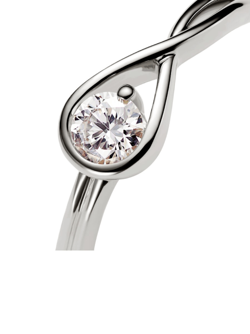 Pandora Infinite 14k White Gold Lab-grown Diamond Ring - Image 6