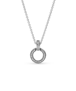Double Circle Pendant & Necklace