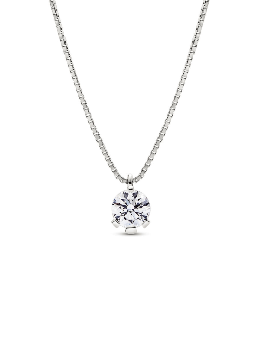 Pandora Nova 14k White Gold Lab-grown Diamond Pendant Necklace - Image 3