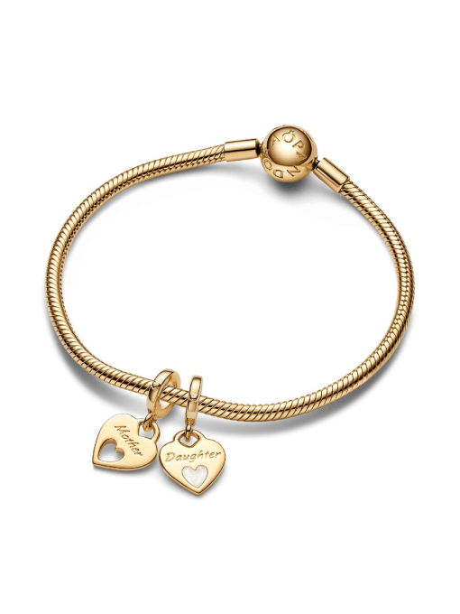 Double Heart Split Dangle Charm - Image 5